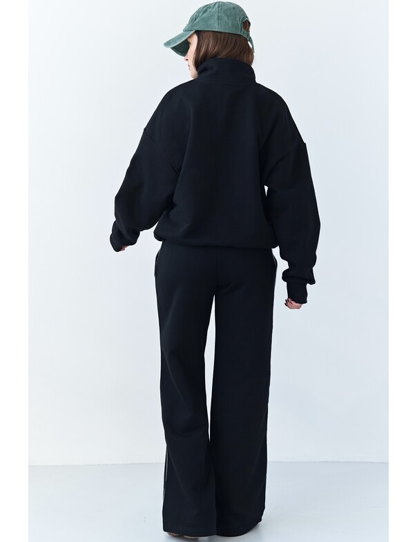 Штаны с кантом из плотного хлопка