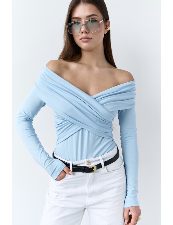 Боді з драпіровкою на запах