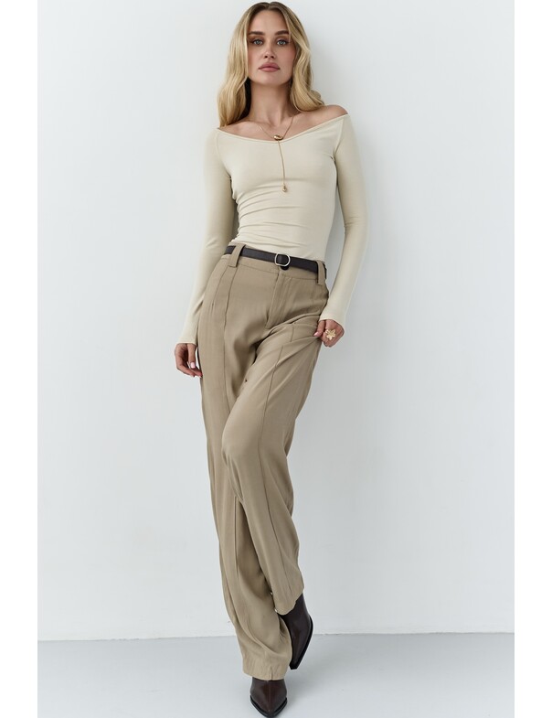 Лонгслів з відкритими плечима