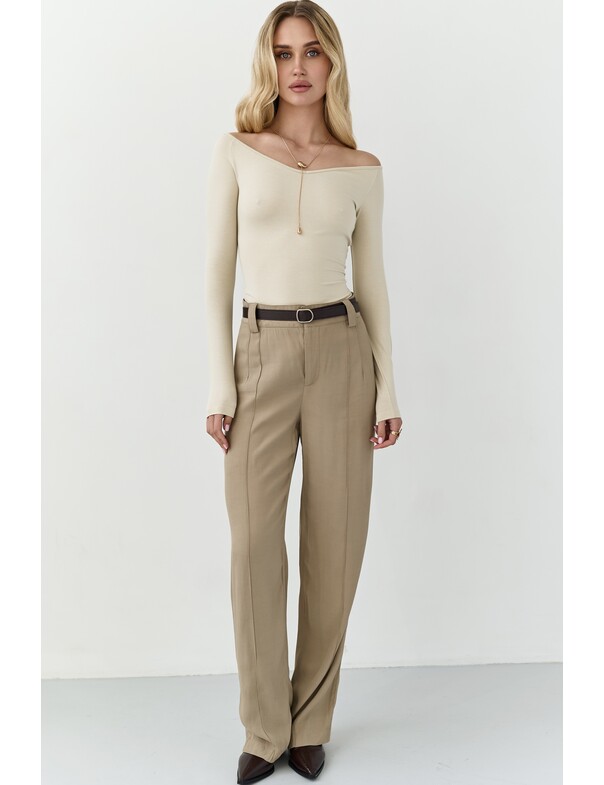 Лонгслів з відкритими плечима