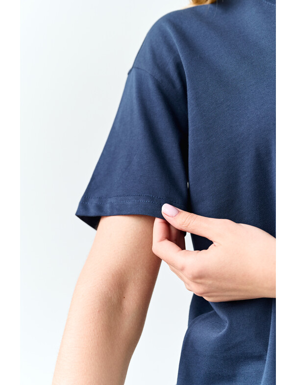 Жіноча футболка коттон колір чорний 1