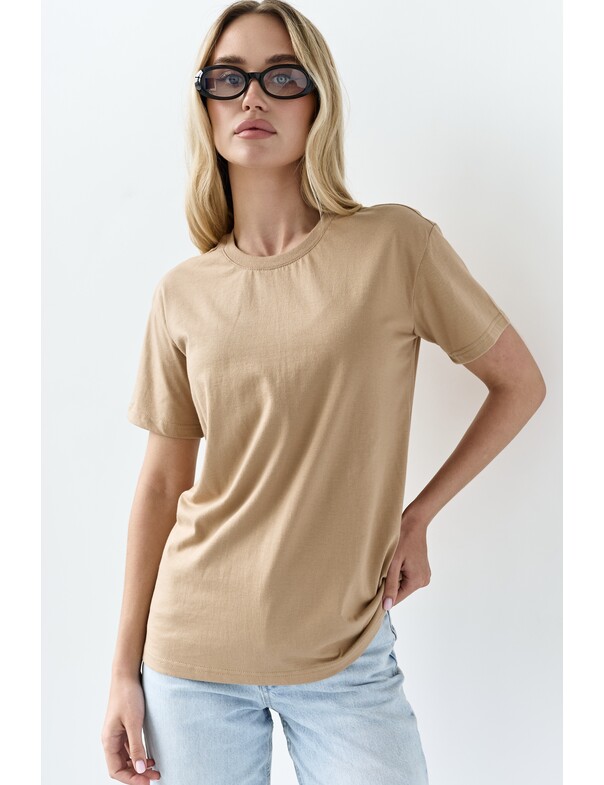 Жіноча футболка коттон колір чорний 1