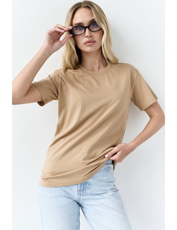 Жіноча футболка коттон колір чорний 1