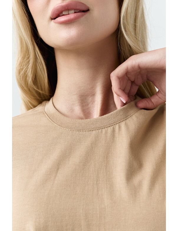 Жіноча футболка коттон колір чорний 1