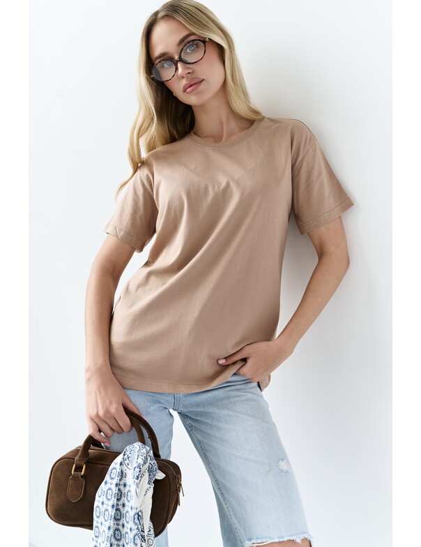 Жіноча футболка коттон колір чорний 1