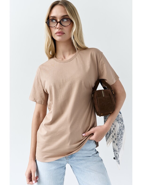 Жіноча футболка коттон колір чорний 1