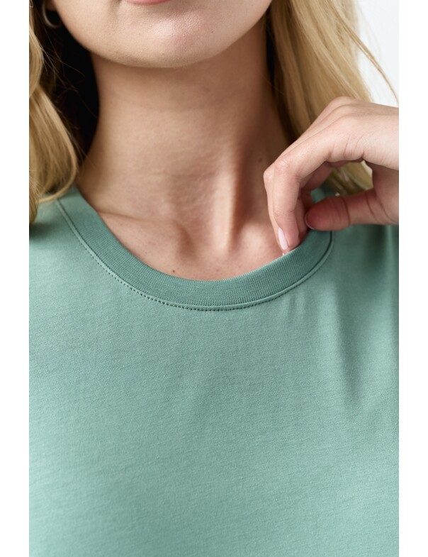 Жіноча футболка коттон колір чорний 1