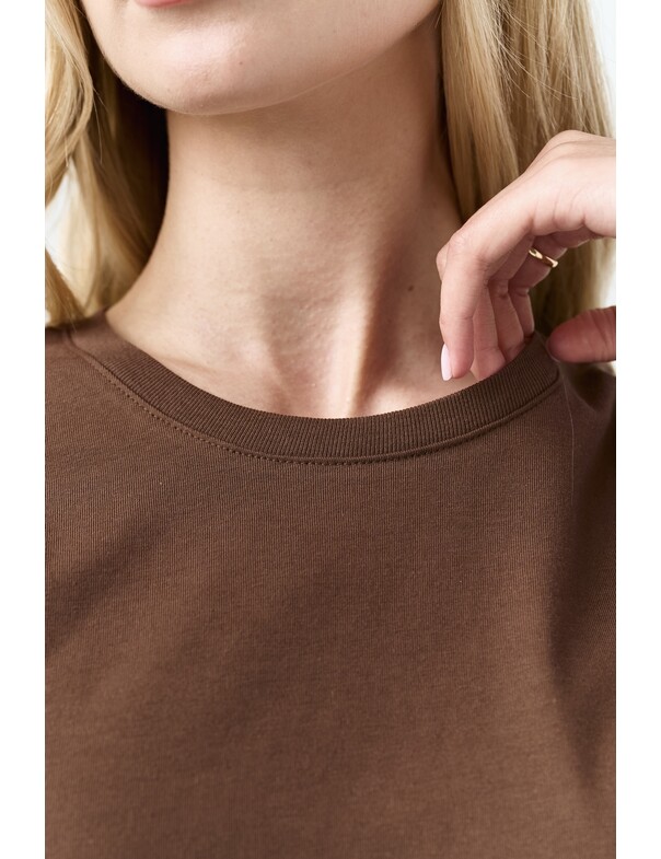 Жіноча футболка коттон колір чорний 1