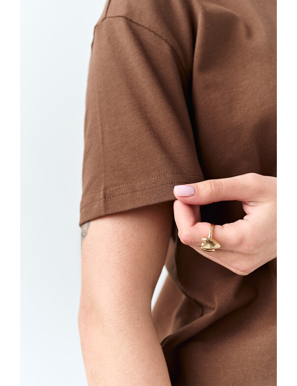 Жіноча футболка коттон колір чорний 1