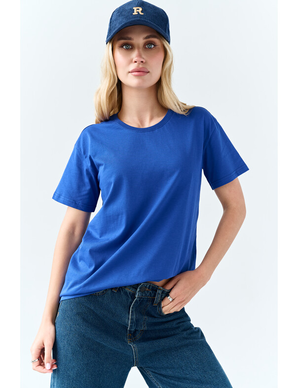 Жіноча футболка коттон колір чорний 1