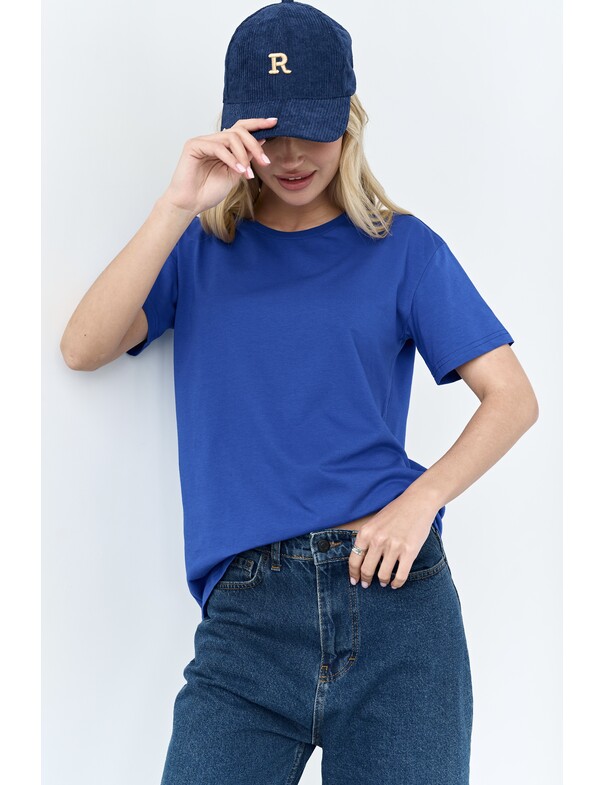 Жіноча футболка коттон колір чорний 1