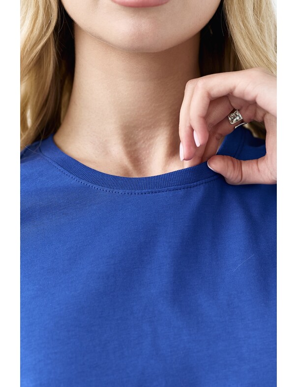 Жіноча футболка коттон колір чорний 1