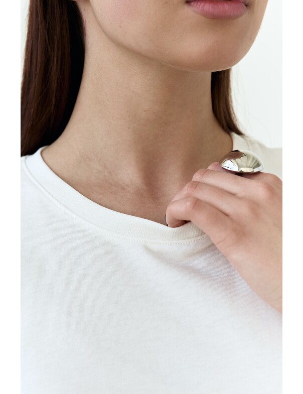 Жіноча футболка коттон колір чорний 1