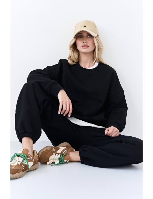 Джогери оверсайз із щільної бавовни