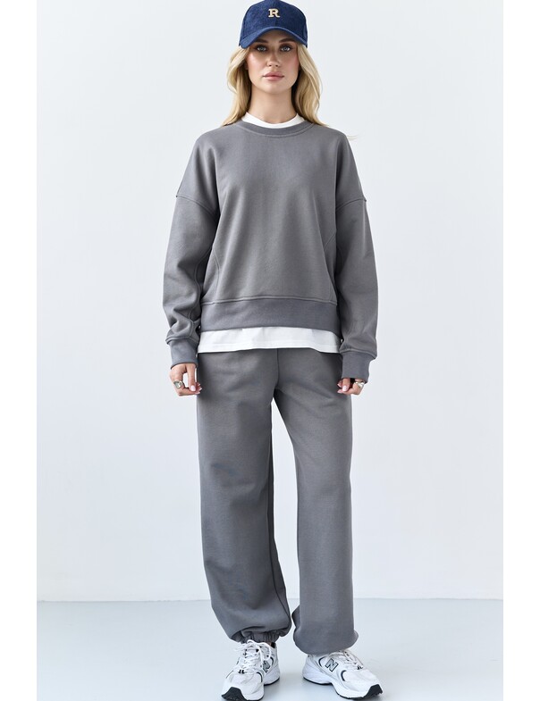 Світшот оверсайз із щільної бавовни