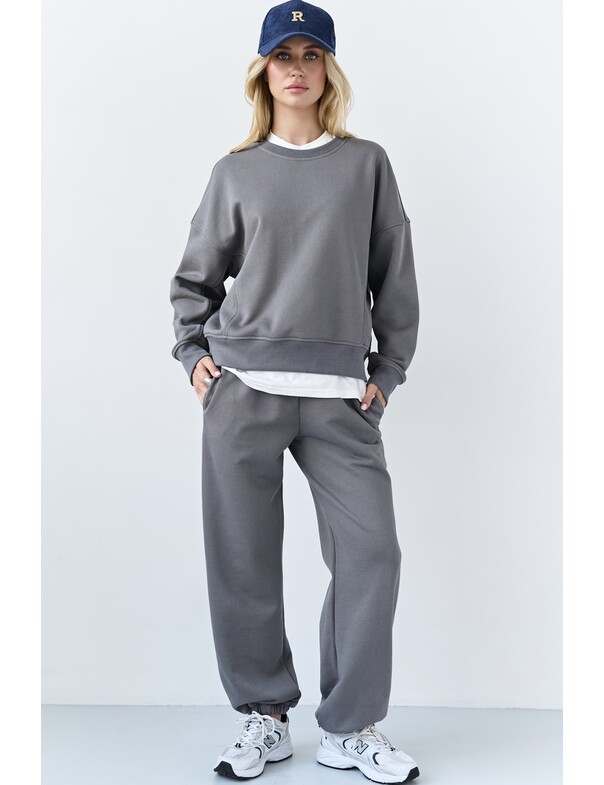 Світшот оверсайз із щільної бавовни