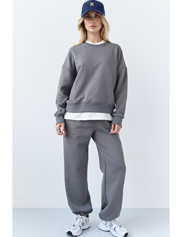 Світшот оверсайз із щільної бавовни