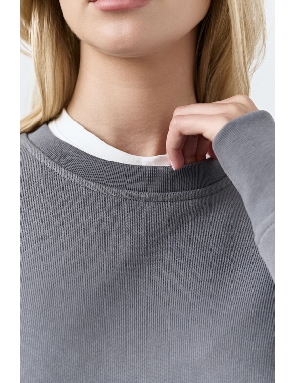 Світшот оверсайз із щільної бавовни