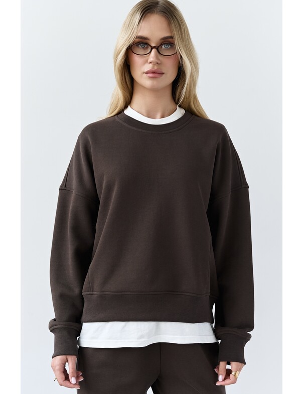 Світшот оверсайз із щільної бавовни