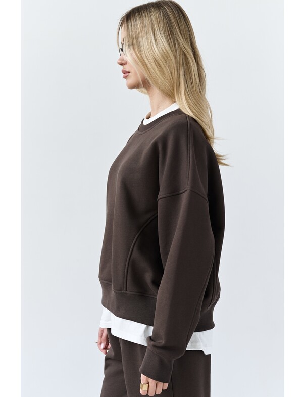 Світшот оверсайз із щільної бавовни