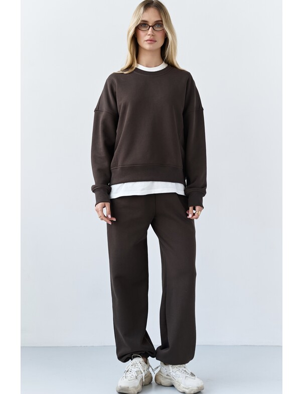 Свитшот оверсайз из плотного хлопка