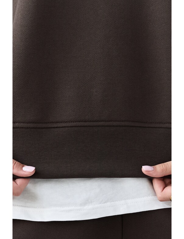 Світшот оверсайз із щільної бавовни