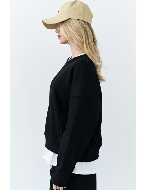 Світшот оверсайз із щільної бавовни