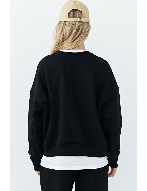 Свитшот оверсайз из плотного хлопка