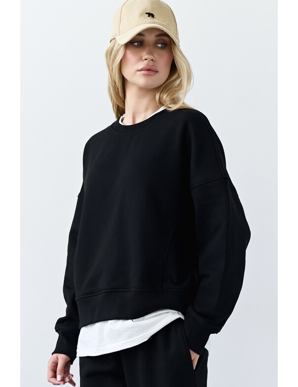 Світшот оверсайз із щільної бавовни