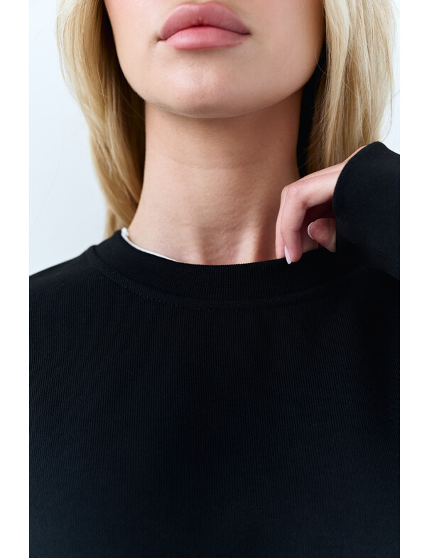 Свитшот оверсайз из плотного хлопка