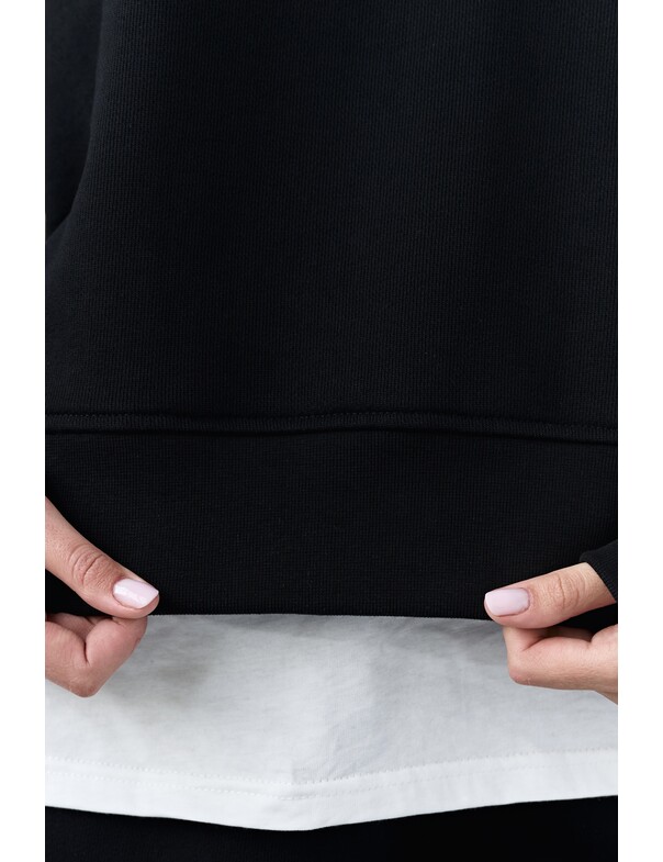 Світшот оверсайз із щільної бавовни