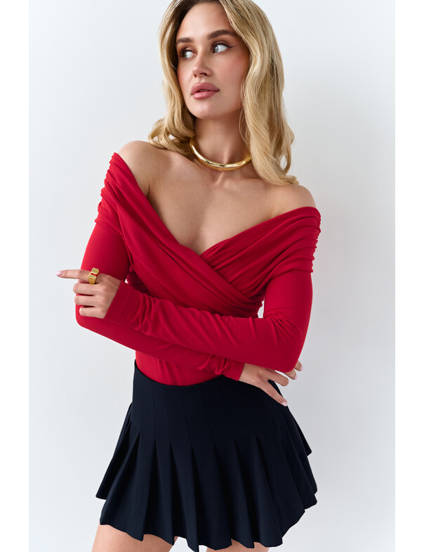 Боді з драпіровкою на запах