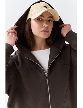 Худи на молнии из плотного хлопка