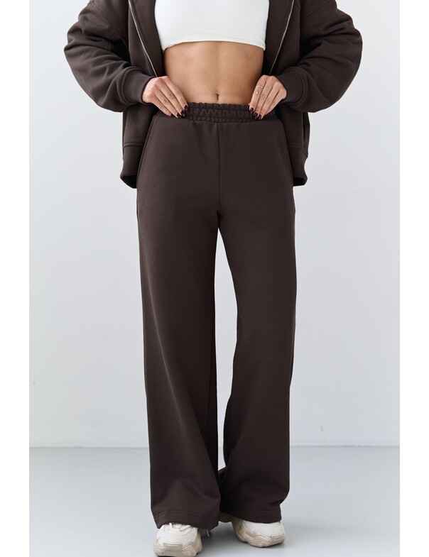 Штани на стяжках з щільної бавовни