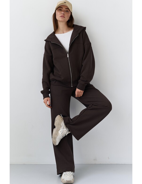 Штани на стяжках з щільної бавовни