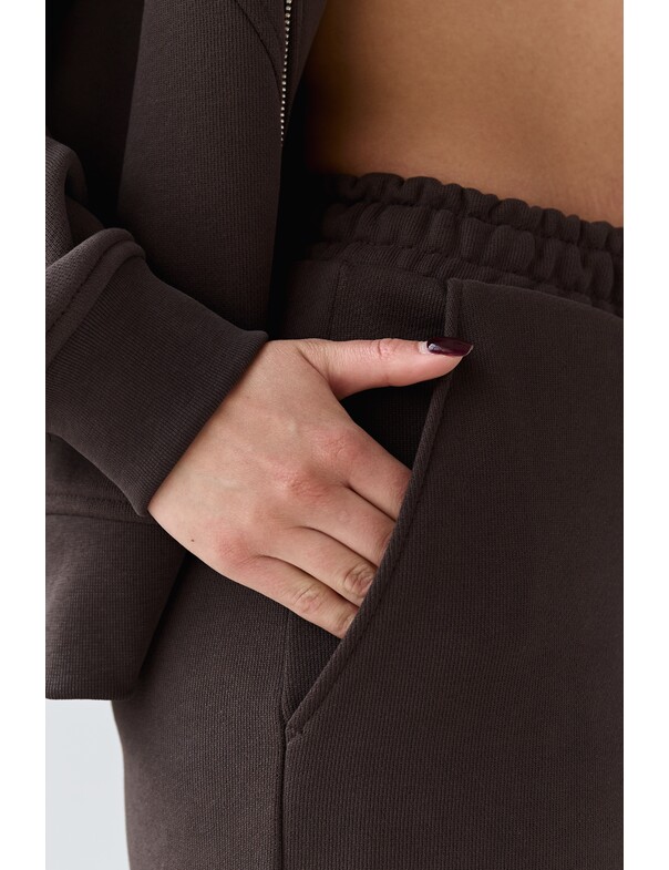 Штани на стяжках з щільної бавовни