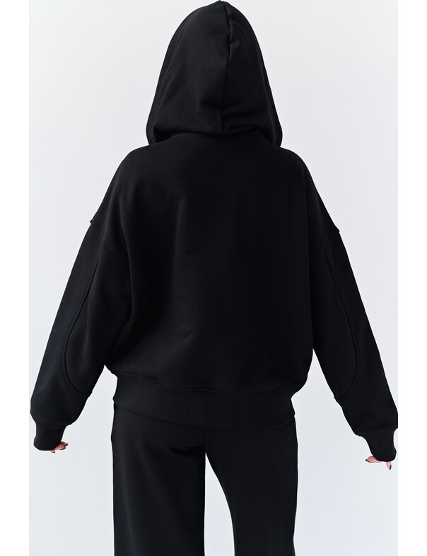 Худи на молнии из плотного хлопка