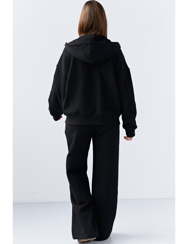 Худи на молнии из плотного хлопка