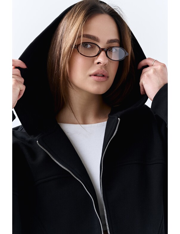 Худі на блискавці із щільної бавовни