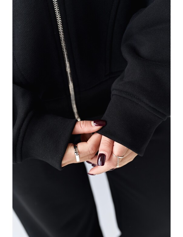 Худі на блискавці із щільної бавовни