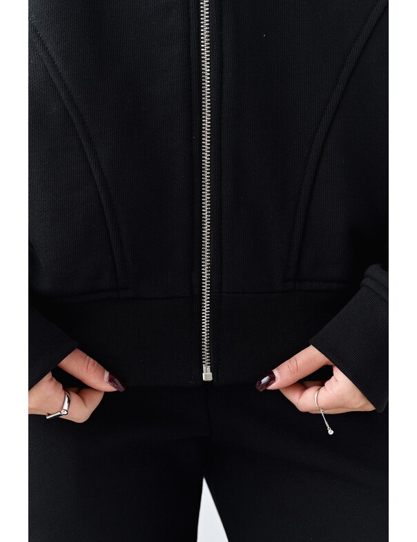 Худі на блискавці із щільної бавовни