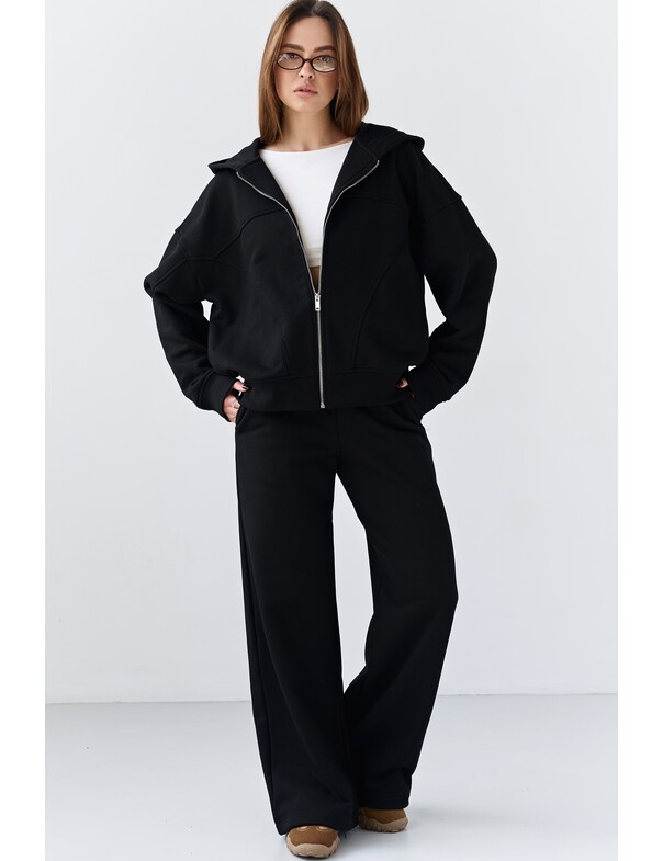 Штани на стяжках з щільної бавовни