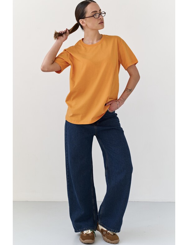 Жіноча футболка коттон колір чорний 1