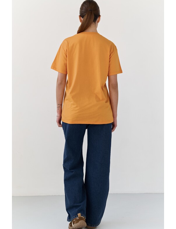 Жіноча футболка коттон колір чорний 1