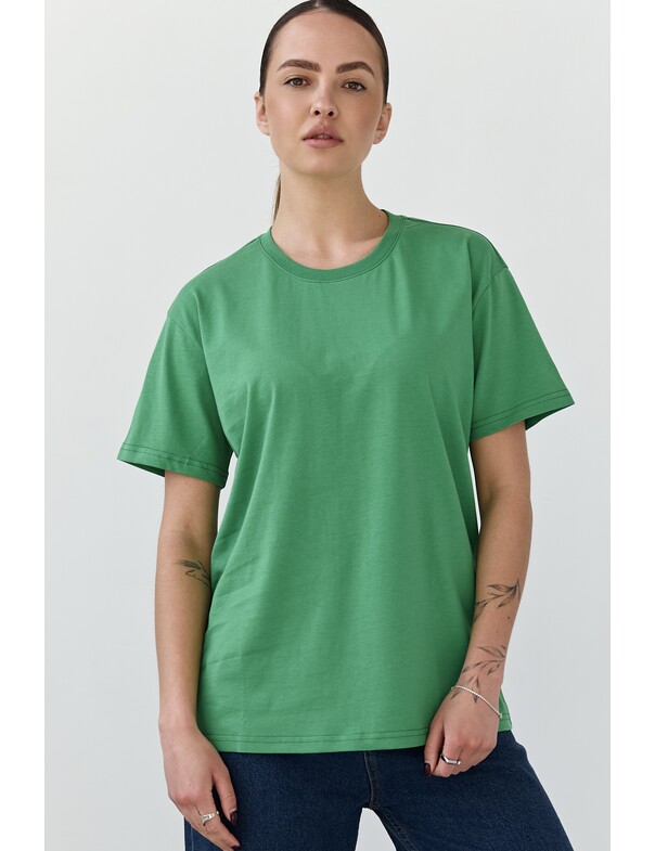 Жіноча футболка коттон колір чорний 1