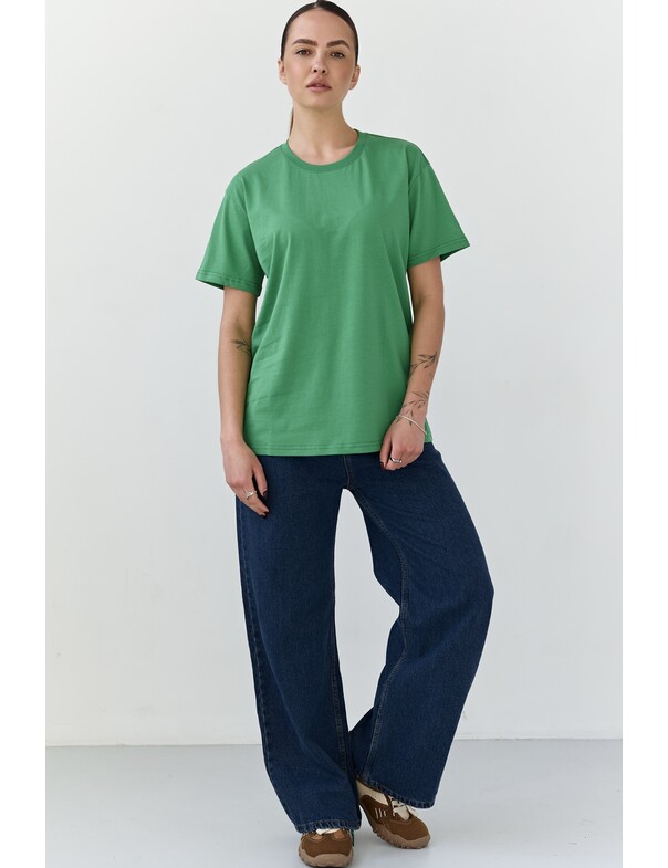 Жіноча футболка коттон колір чорний 1