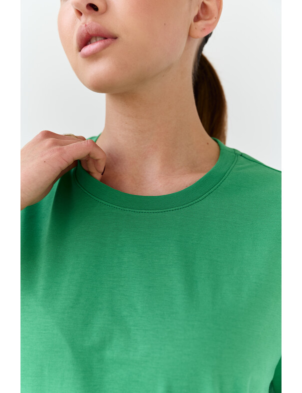 Жіноча футболка коттон колір чорний 1