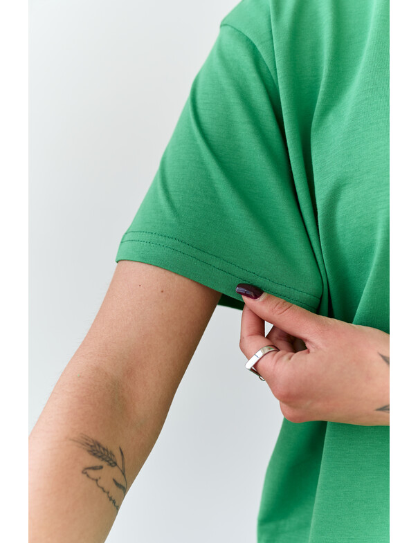 Жіноча футболка коттон колір чорний 1