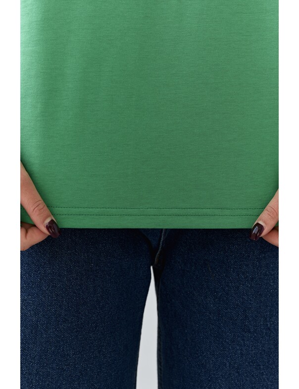 Жіноча футболка коттон колір чорний 1