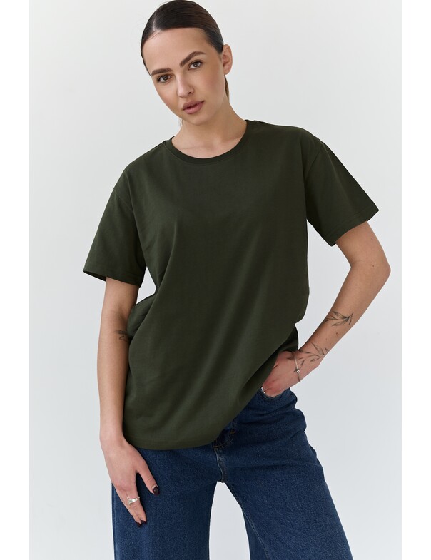 Жіноча футболка коттон колір чорний 1